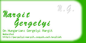 margit gergelyi business card